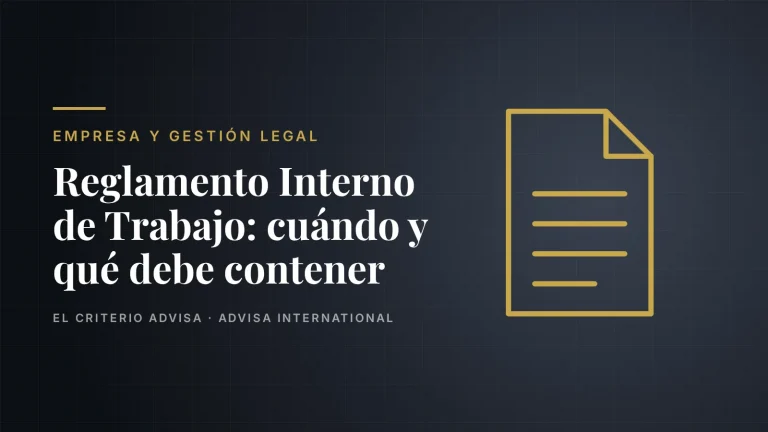 Guía de Advisa International sobre el Reglamento Interno de Trabajo para empresas en Colombia